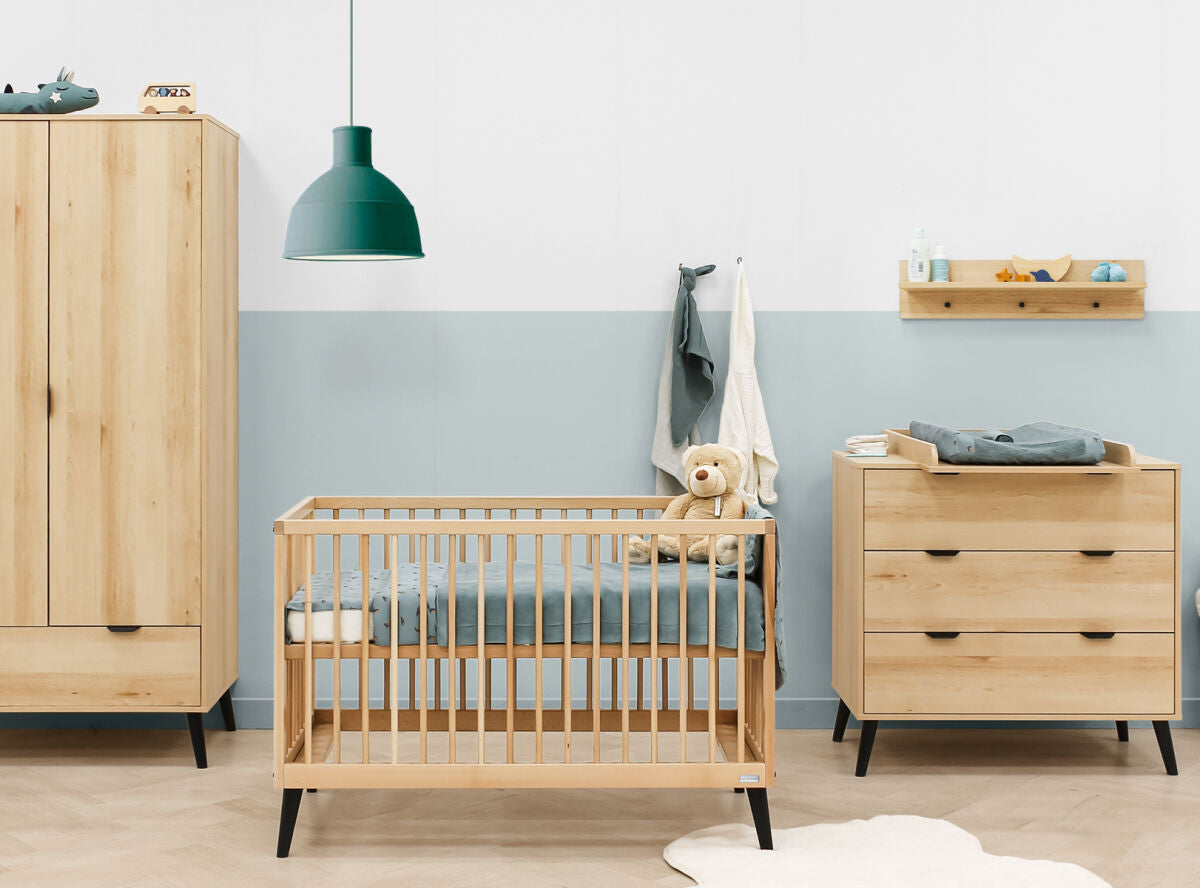 Shelf Fay Natural/Matt Black / Κρεμάστρα τοίχου