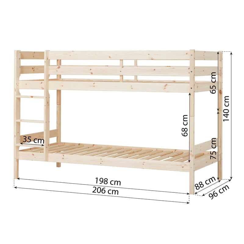 ECO Comfort Bunk Bed κουκέτα μασίφ ξύλο