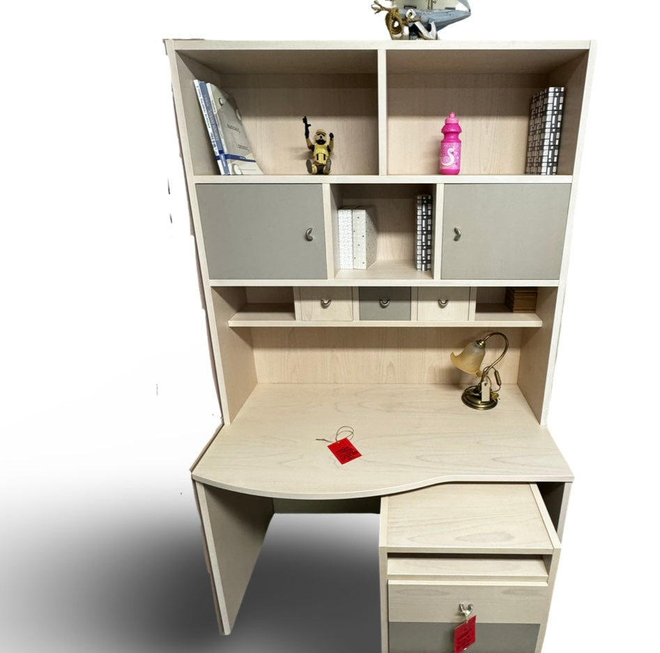 Desk-1 / Σύνθεση γραφείου-βιβλιοθήκης-συρταριέρας