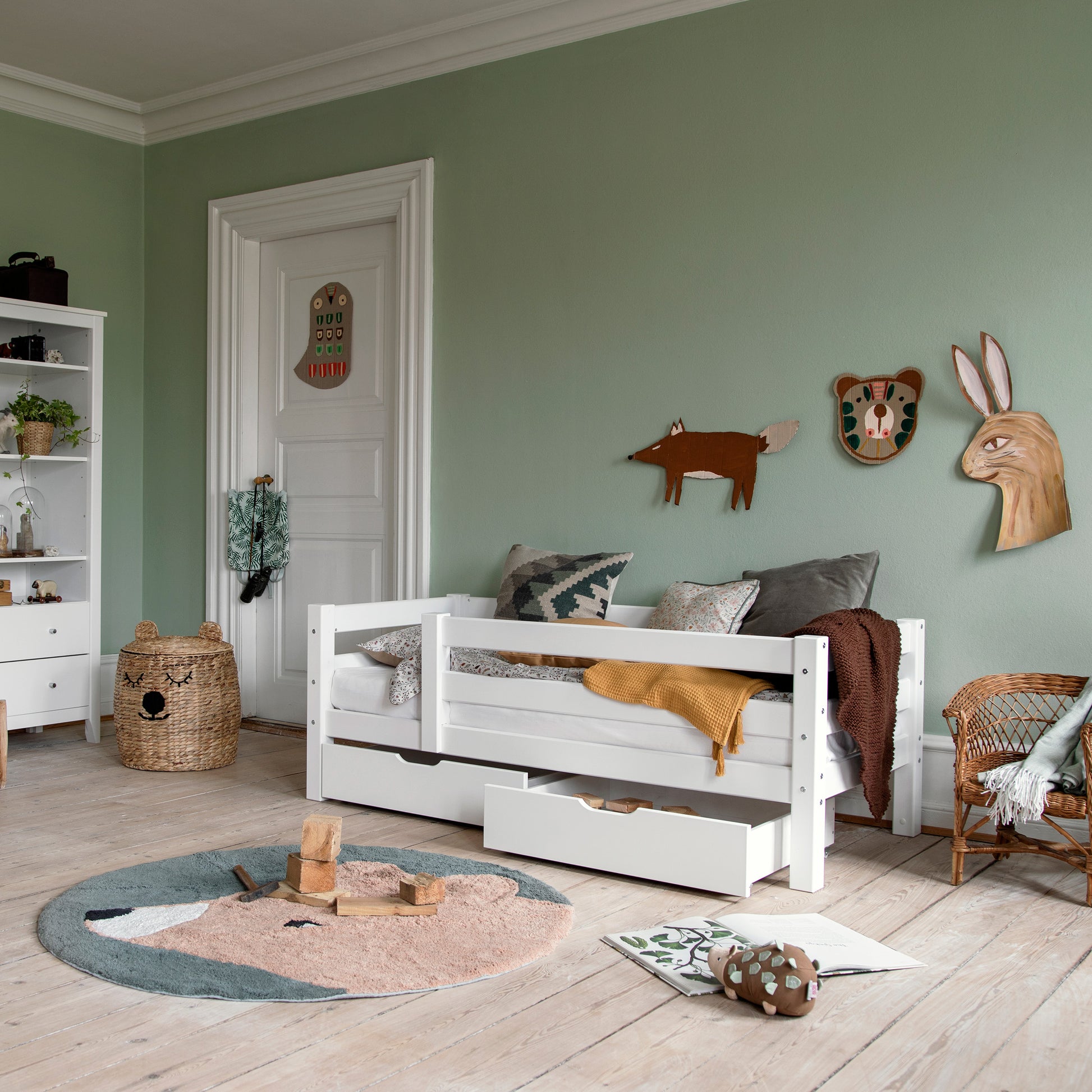 Eco Luxury Junior Bed safery rail 3/4 / Κρεβάτι με πλάτη και Προστατευτικό 