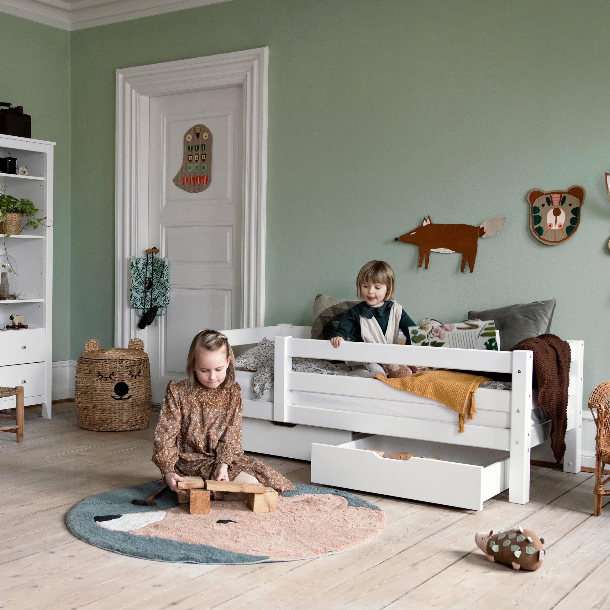 Eco Luxury Junior Bed safery rail 3/4 / Κρεβάτι με πλάτη και Προστατευτικό 