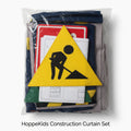 Construction Curtain / σετ κουρτίνες κουκέτας