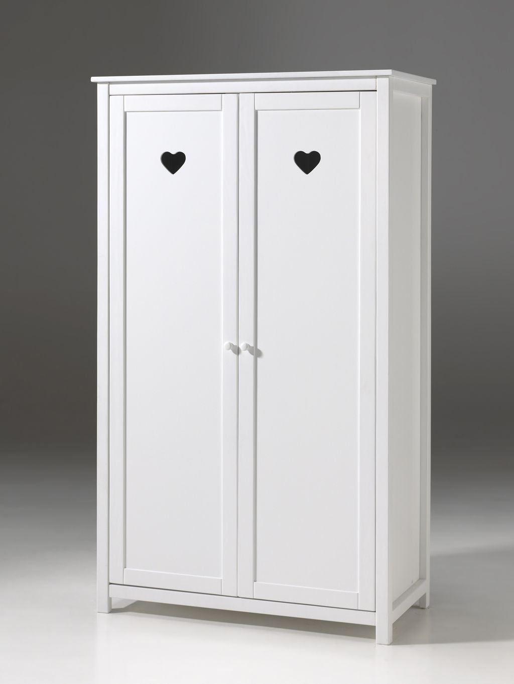Amori 2 Door Wardrobe / Ντουλάπα λευκή με 2 φύλλα
