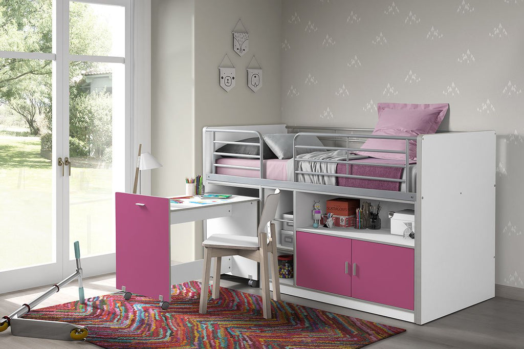 Bonny Bunk Bed / Κρεβάτι-κουκέτα με συρόμενο γραφείο
