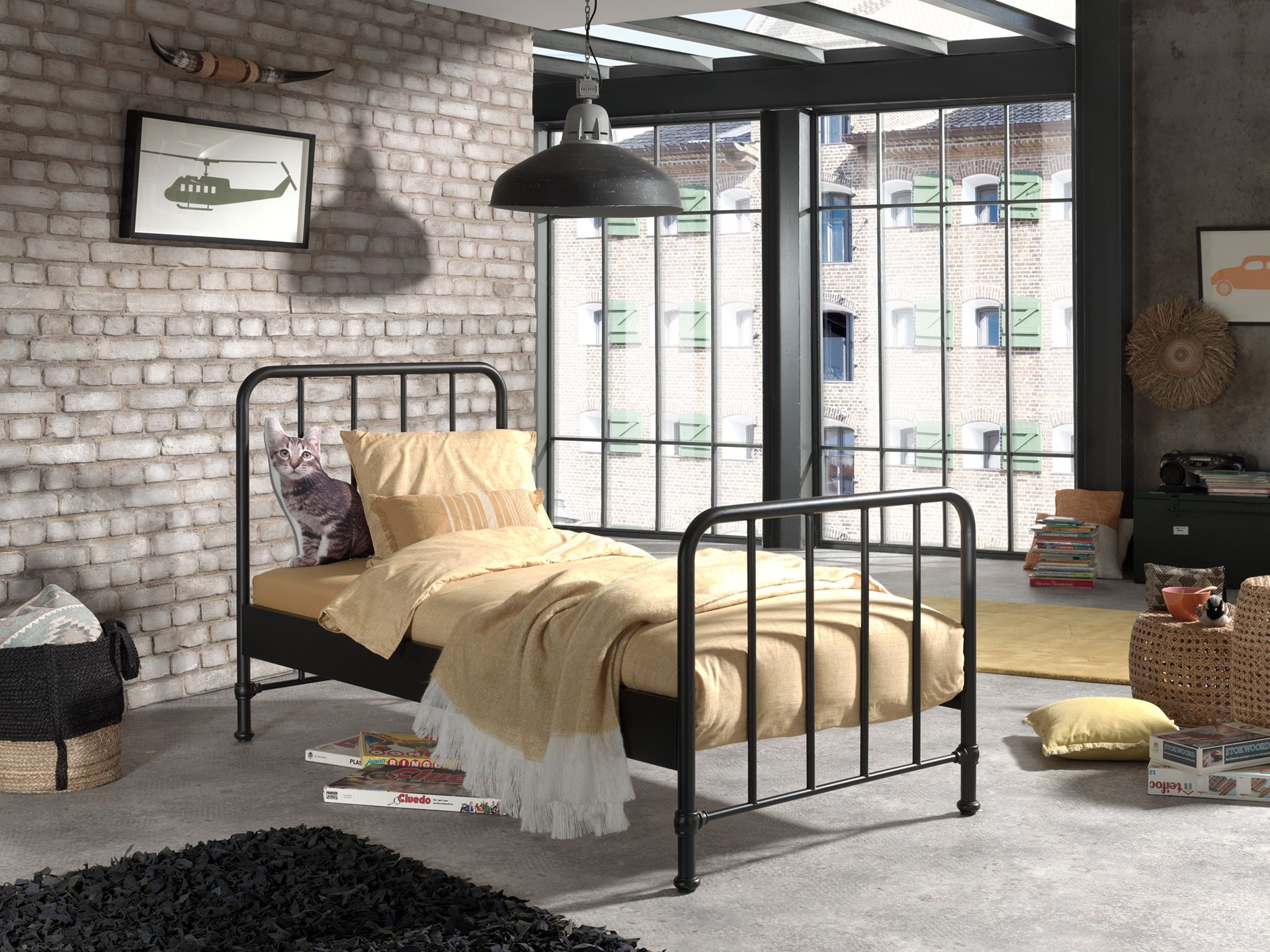 Bronxx Bed / Μονό μεταλλικό κρεβάτι 
