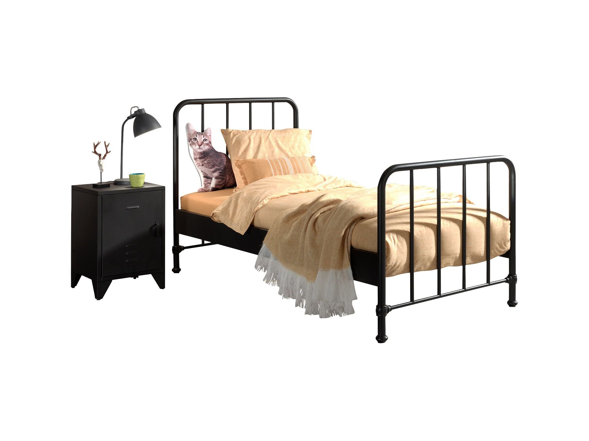Bronxx Bed / Μονό μεταλλικό κρεβάτι 