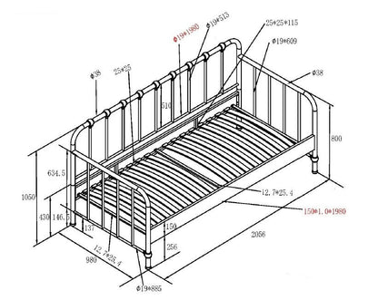 Bronxx Cabin Bed / Κρεβάτι με πλάτη