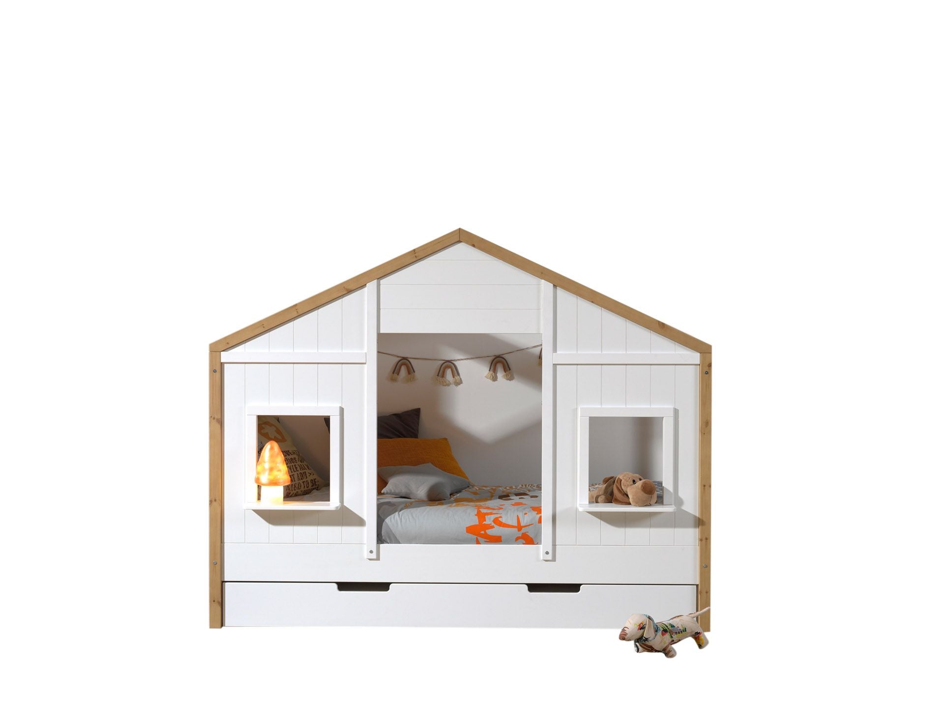 Babs House bed with extra drawer-bed / Κρεβάτι σπιτάκι με έξτρα συρτάρι-κρεβάτι