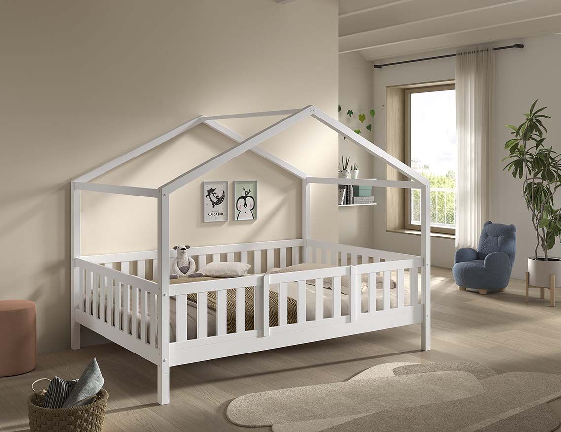 Dallas House Bed Vipack / Κρεβάτι-σπιτάκι μασίφ