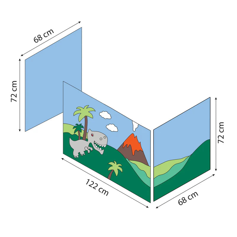 Hoppekids Dinosaur Bed Curtain / κουρτίνες κουκέτας