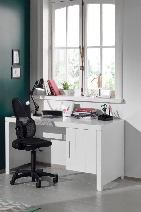Erik Desk / Γραφείο σε λευκή λάκα νεανικό