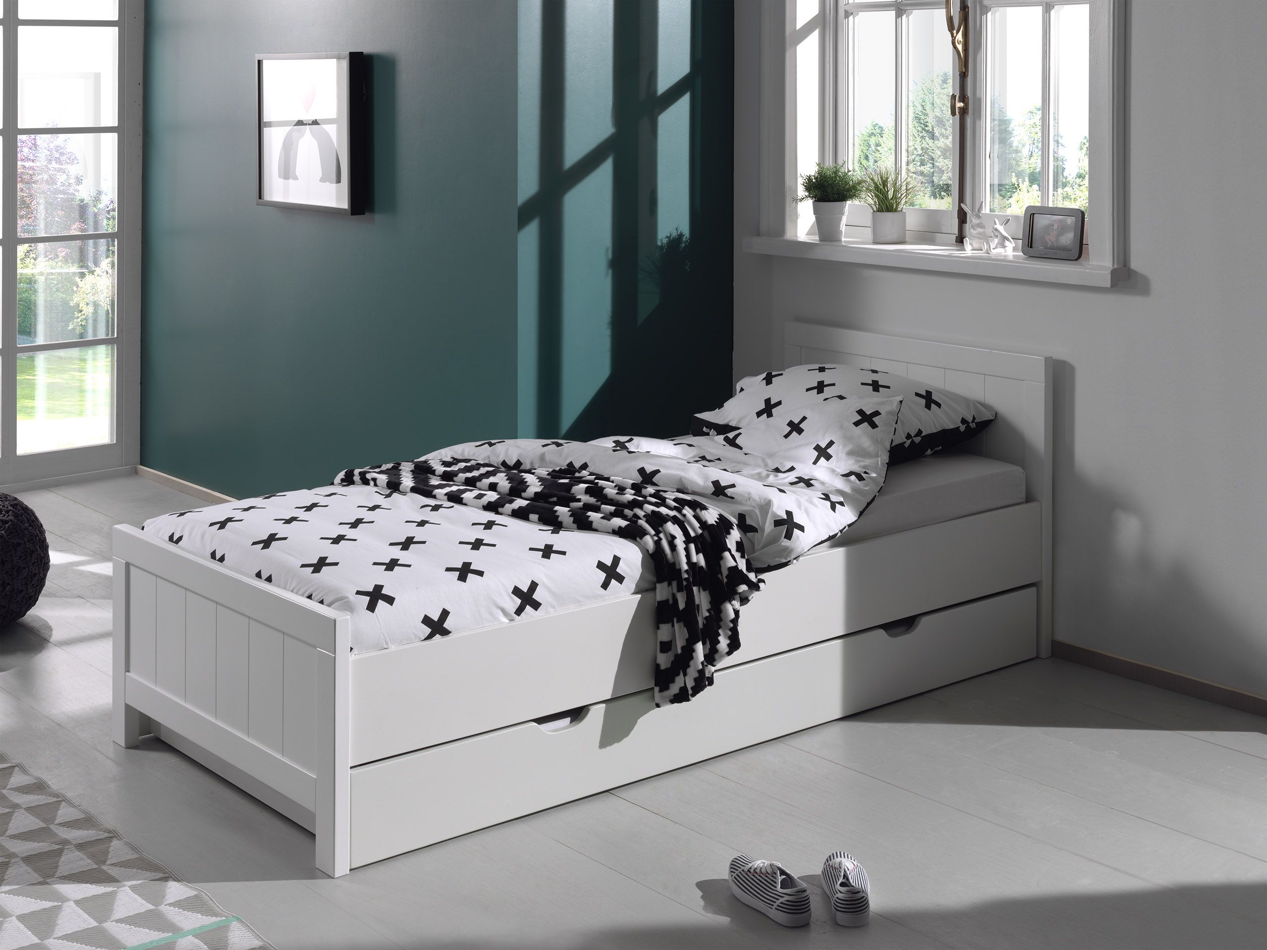 Erik Bed with Drawer-Bed Vipack / Μονό κρεβάτι με συρόμενο