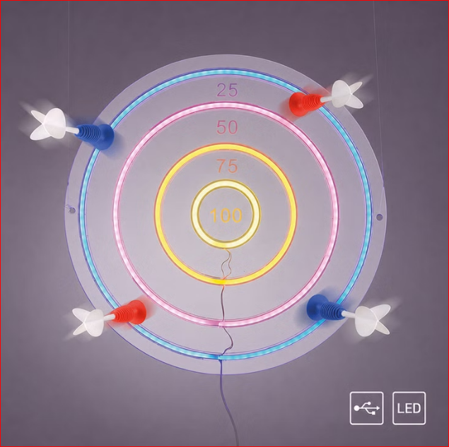 Dart Led / Φωτιστικό με 4 βελάκια