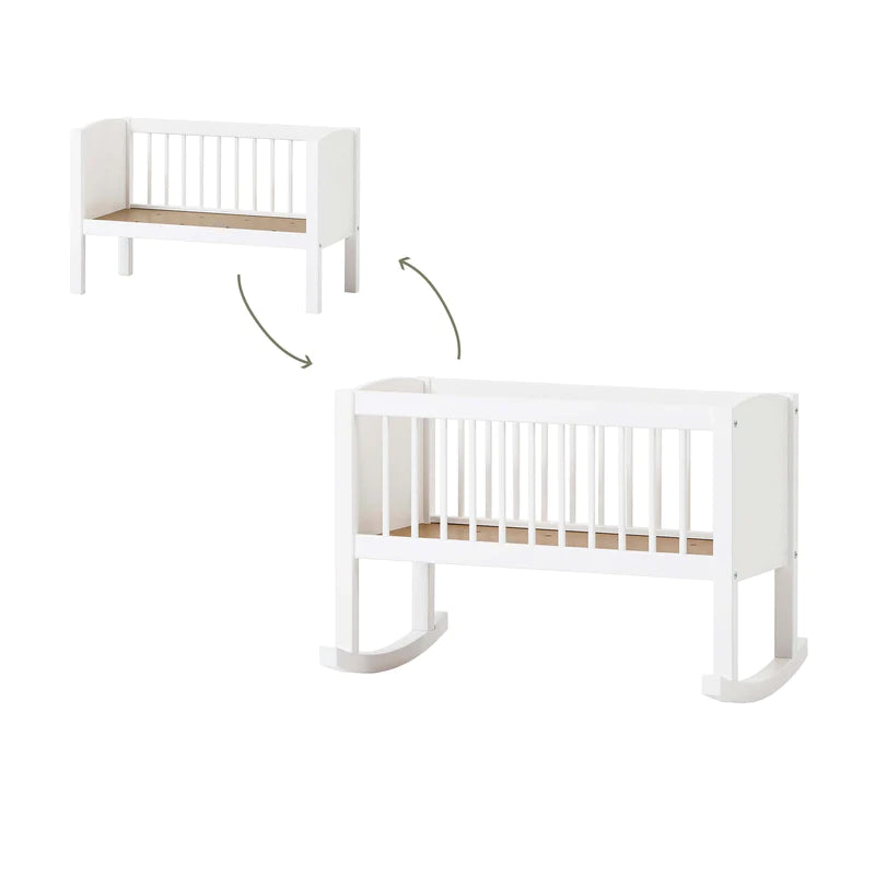 Hoppekids Cradle 40x80 cm, White / Κούνια μωρού 