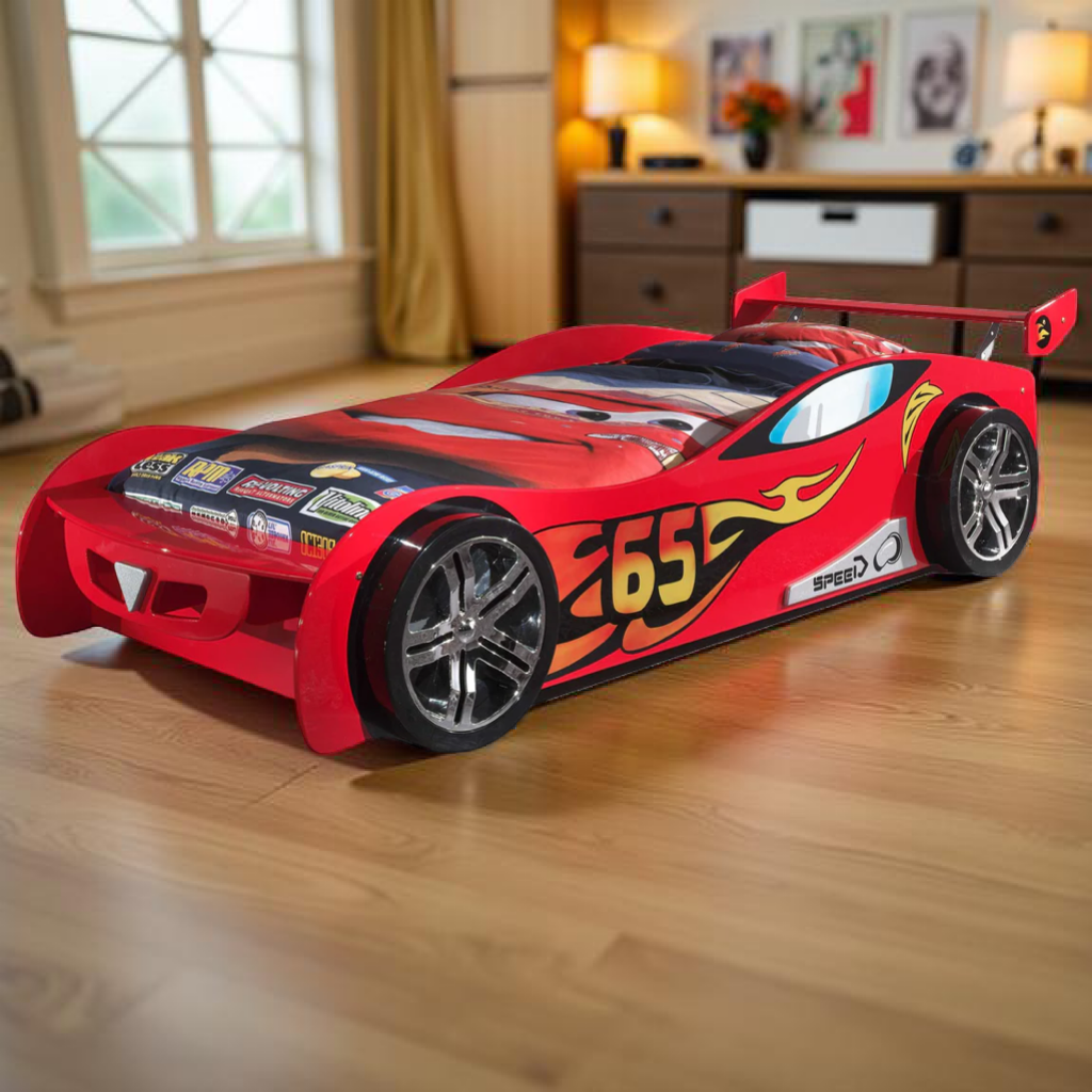 CARBEDS LEMANS BED 90 X 200 CM RED