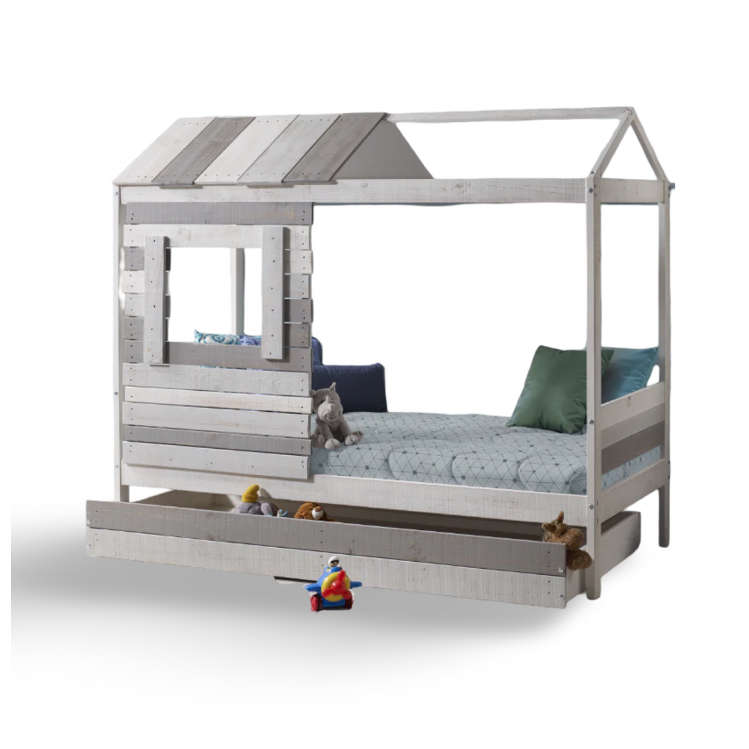 Elli House Bed / Κρεβάτι-Σπιτάκι -ΑΜΕΣΑ ΔΙΑΘΕΣΙΜΟ ΜΕ ΣΥΡΤΑΡΙ-