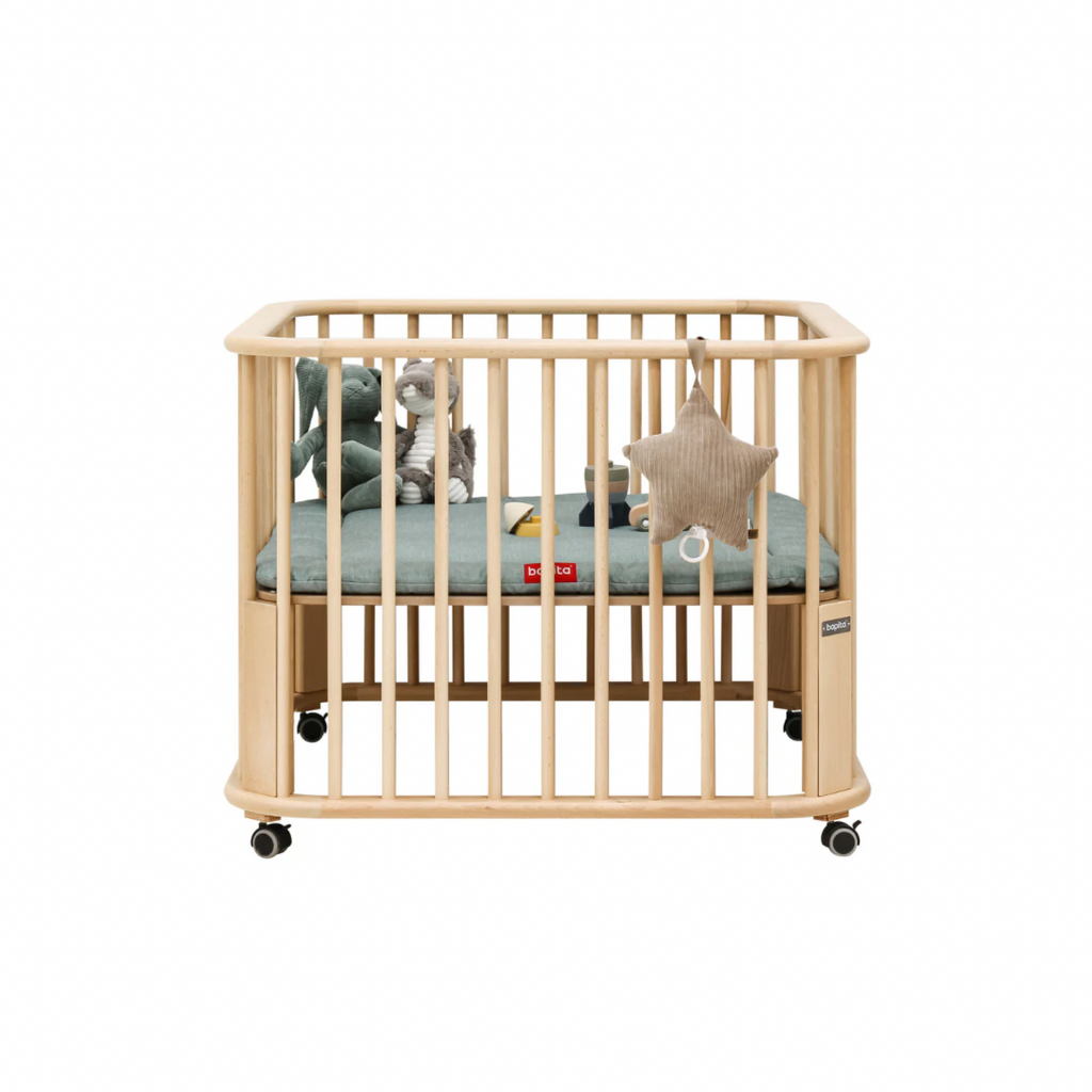 Playpen Caro incl. wheels / Παρκάκι μωρού οξιά