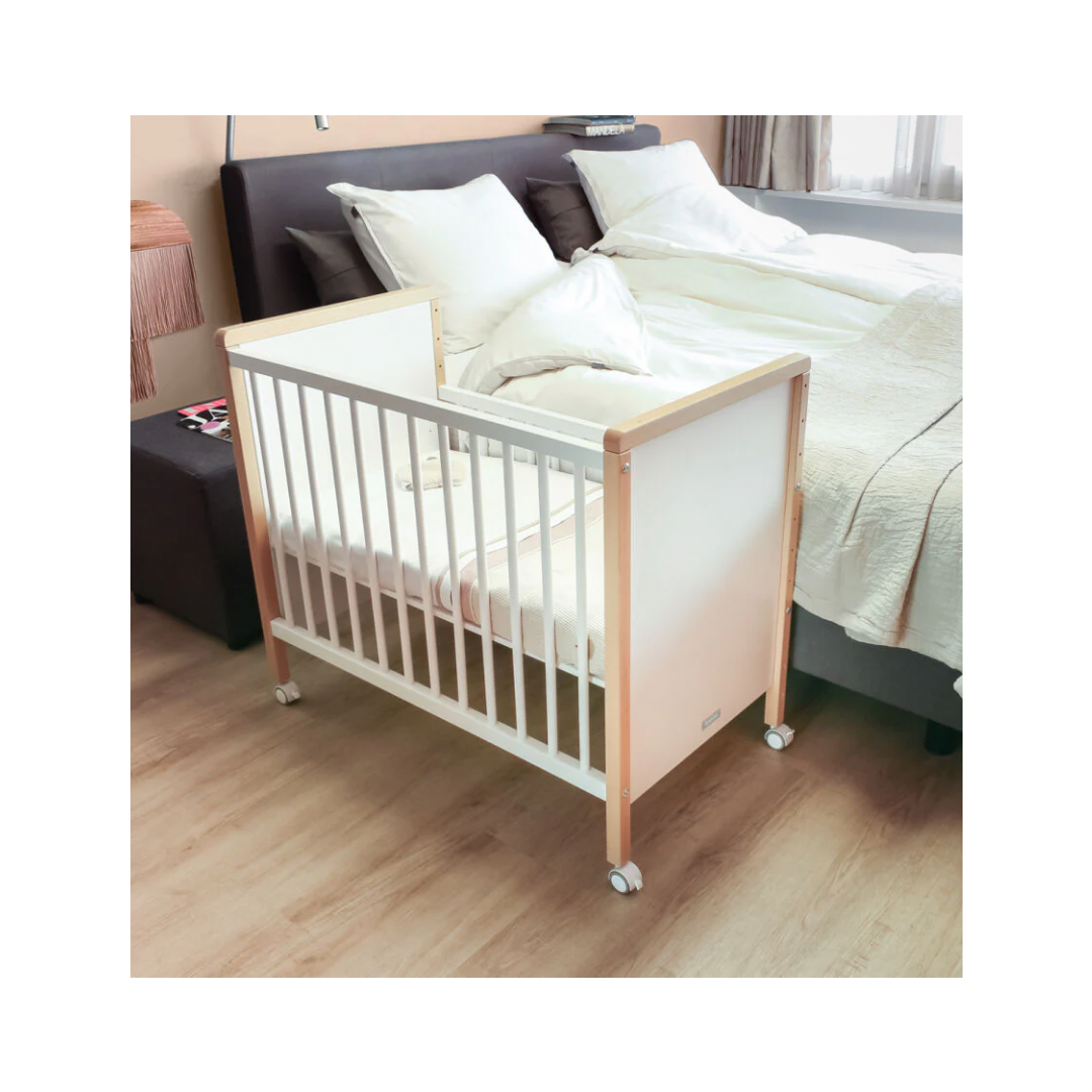 Co-sleeper 50x90 Flo White/Natural / Βρεφικό Κρεβατάκι