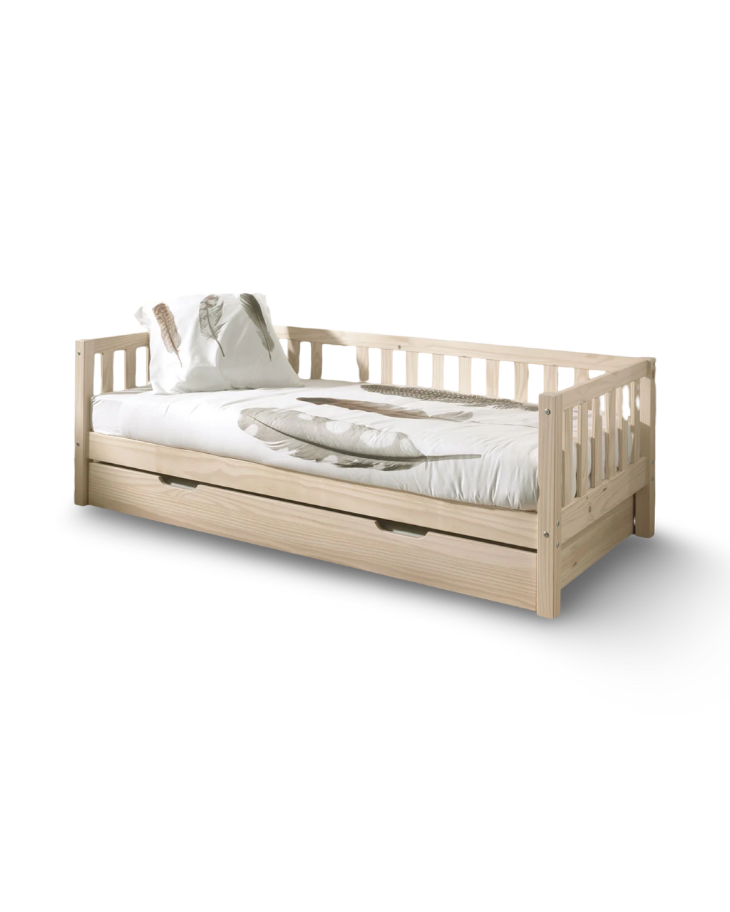 Fritz Captain Bed with a pull out bed / Ξύλινο μονό κρεβάτι με 2ο συρόμενο