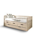 Fritz Captain bed with drawers &amp; pull out bed / Bed with 3 drawers and 2nd pull out bed