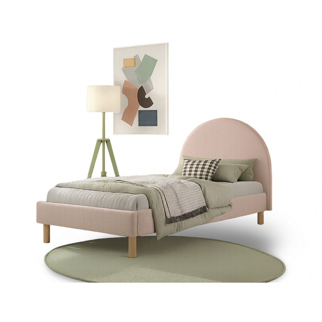 Clara Bed-Moon Collection / Ντυμένο κρεβάτι μονό