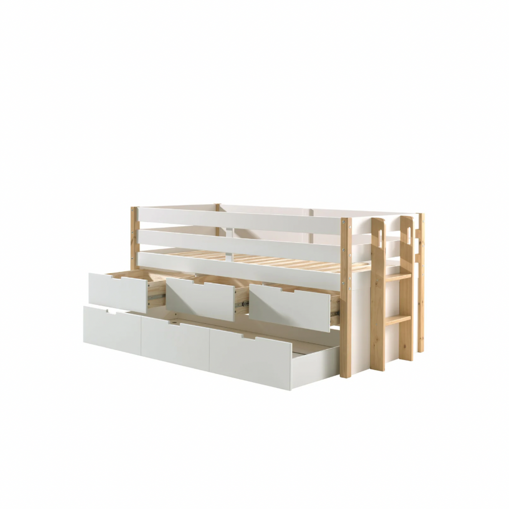 Margrit Bunk Bed with Drawers & Extra Bed / Κουκέτα με συρτάρια και έξτρα κρεβάτι