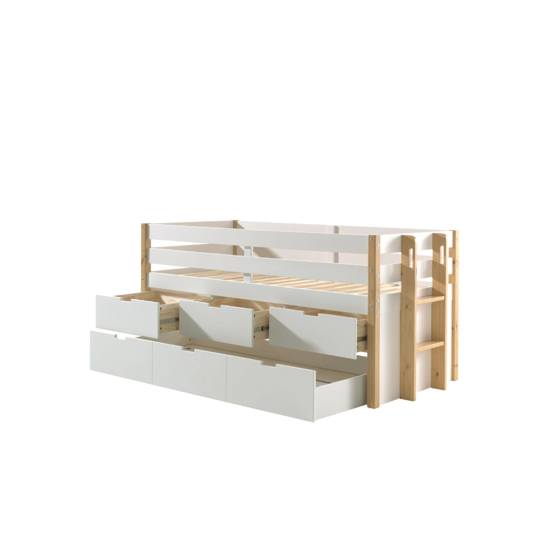 Margrit Bunk Bed with Drawers & Extra Bed / Κουκέτα με συρτάρια και έξτρα κρεβάτι