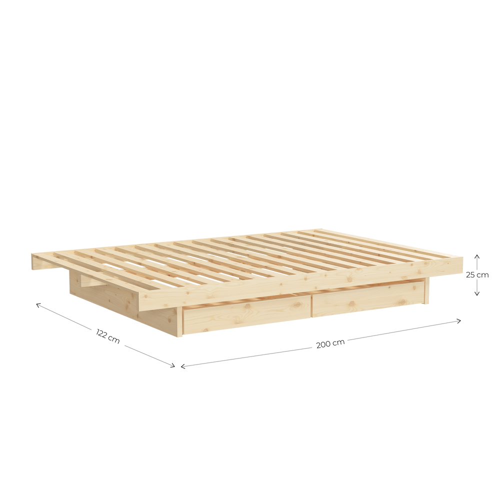 Kanso Bed / Ξύλινο κρεβάτι
