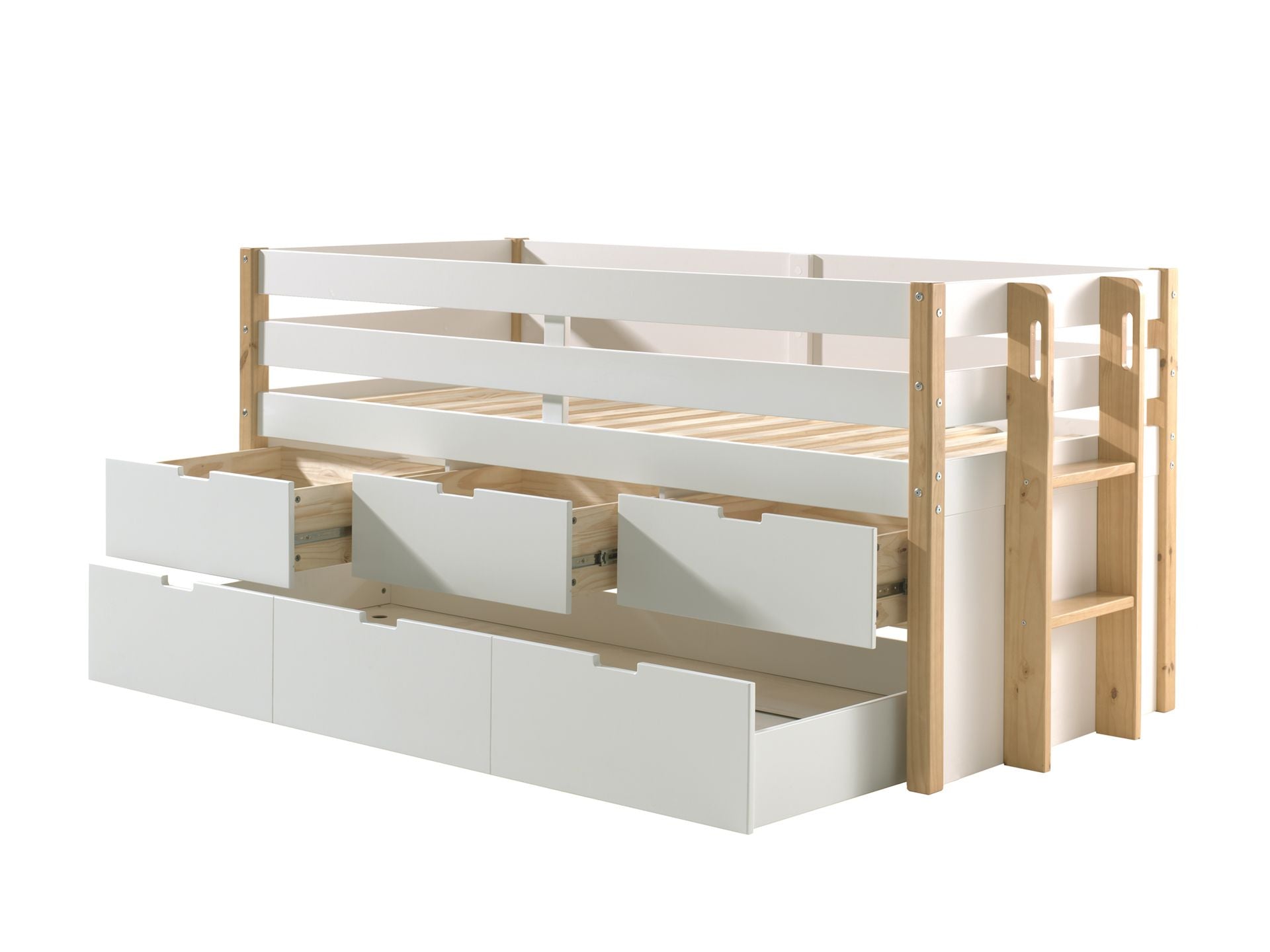 Margrit Bunk Bed with Drawers & Extra Bed / Κουκέτα με συρτάρια και έξτρα κρεβάτι