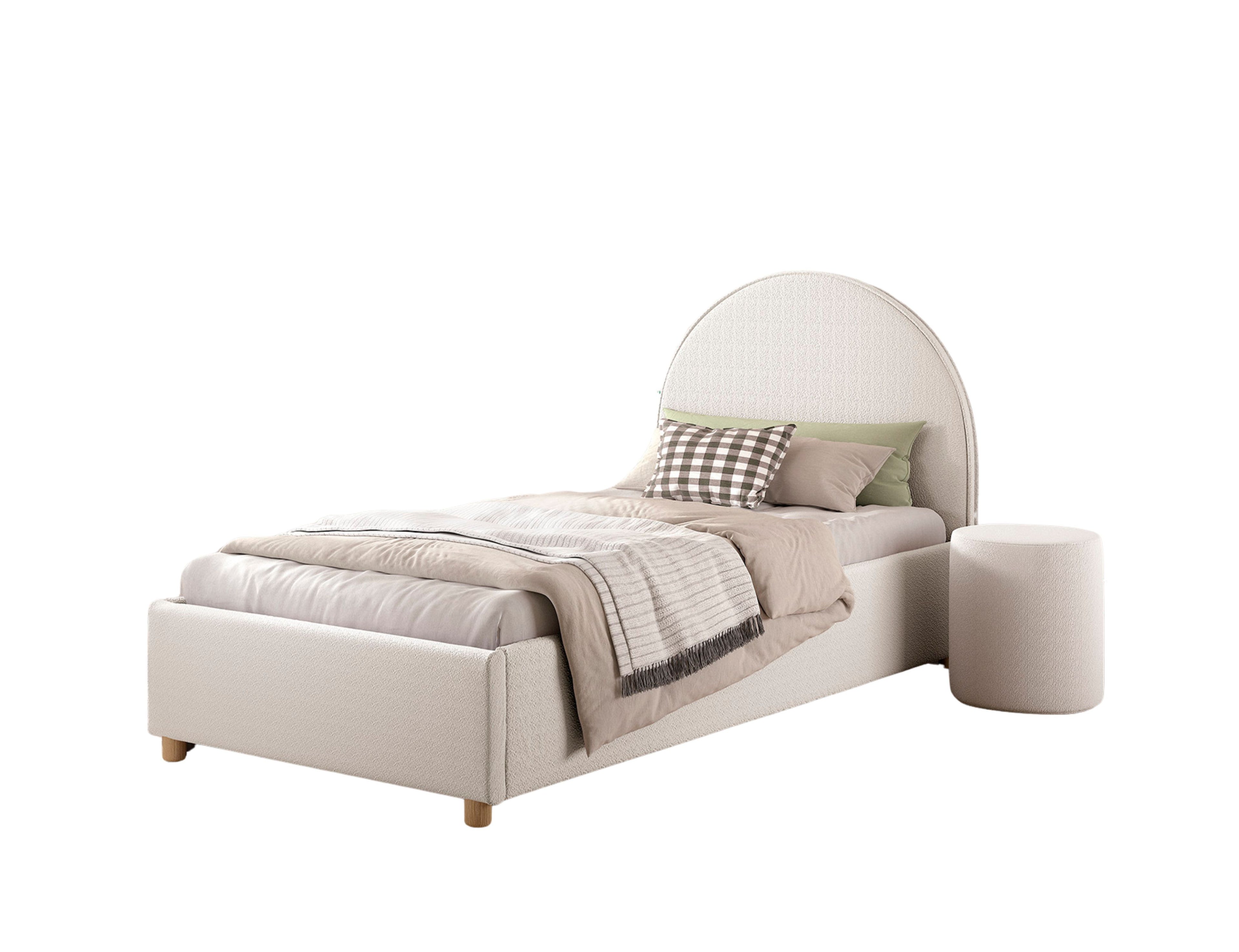 Clara Bed Storage. / Μονό ντυμένο κρεβάτι με αποθήκη