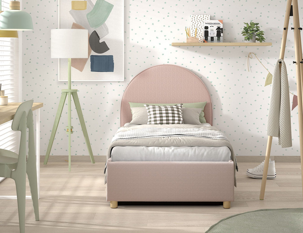 Clara Bed Storage. / Μονό ντυμένο κρεβάτι με αποθήκη