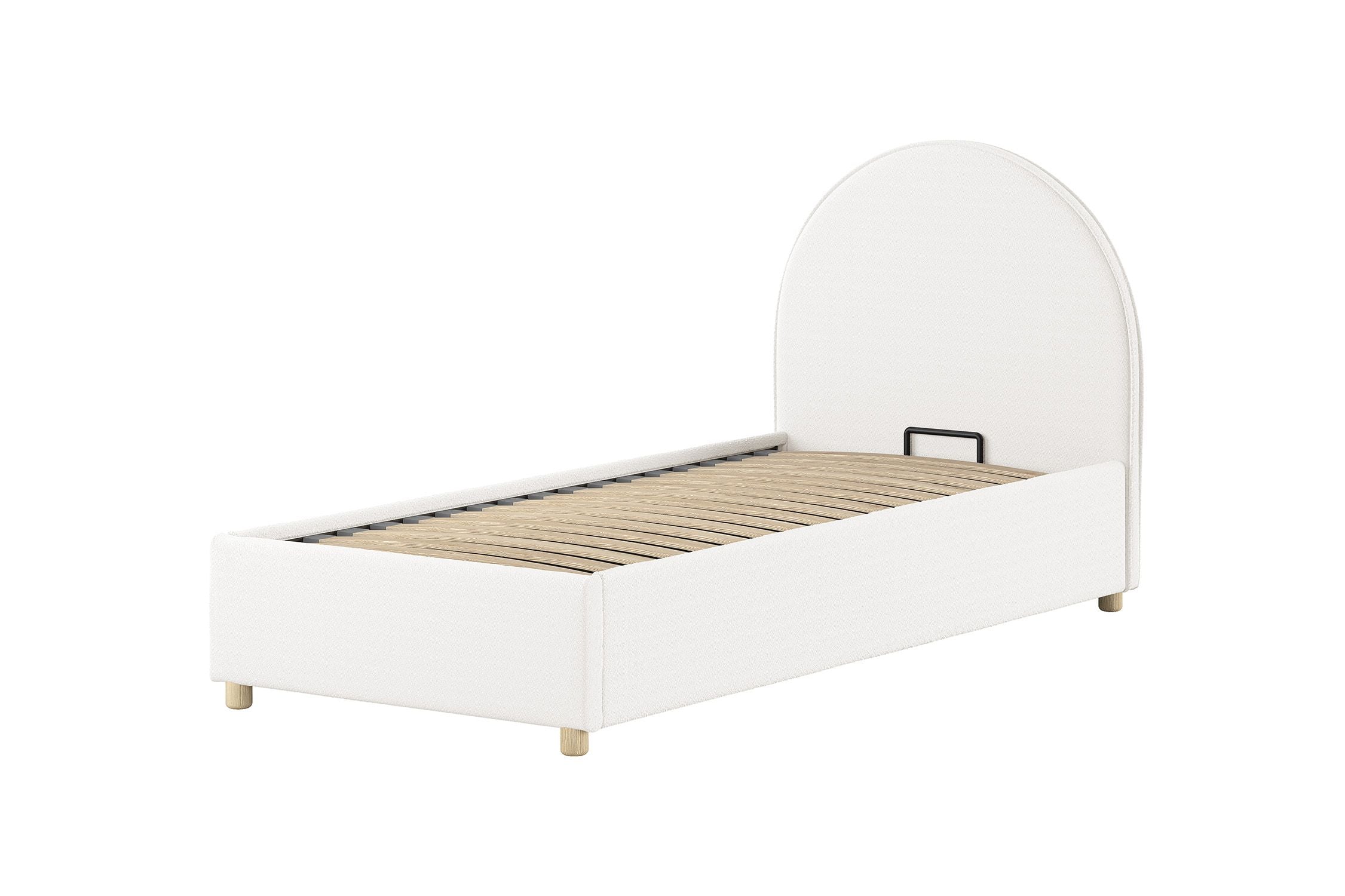 Clara Bed Storage. / Μονό ντυμένο κρεβάτι με αποθήκη