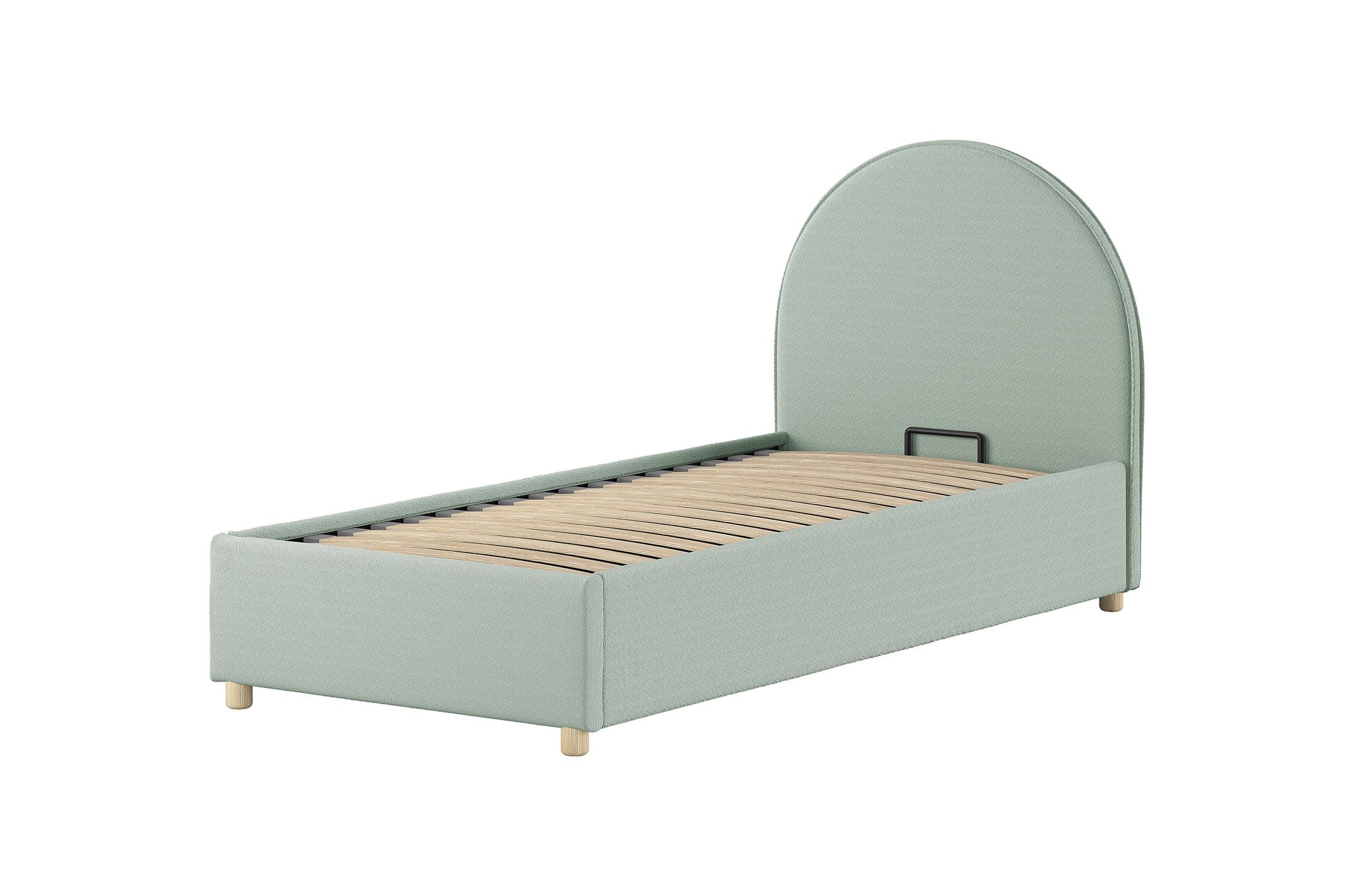 Clara Bed Storage. / Μονό ντυμένο κρεβάτι με αποθήκη