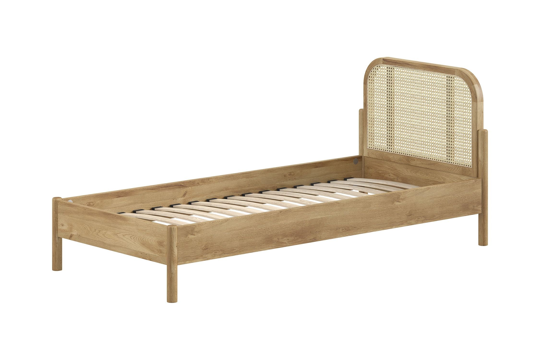 Jade Bed Rattan-Oak / Ξύλινο κρεβάτι