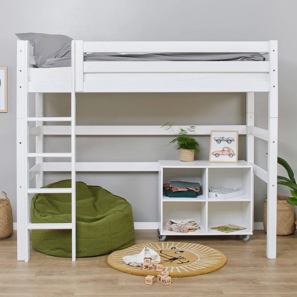 Hoppekids ECO Luxury Loft Bed / Υπερυψωμένο κρεβάτι κουκέτα μασίφ -ΔΙΑΘΕΣΙΜΗ-