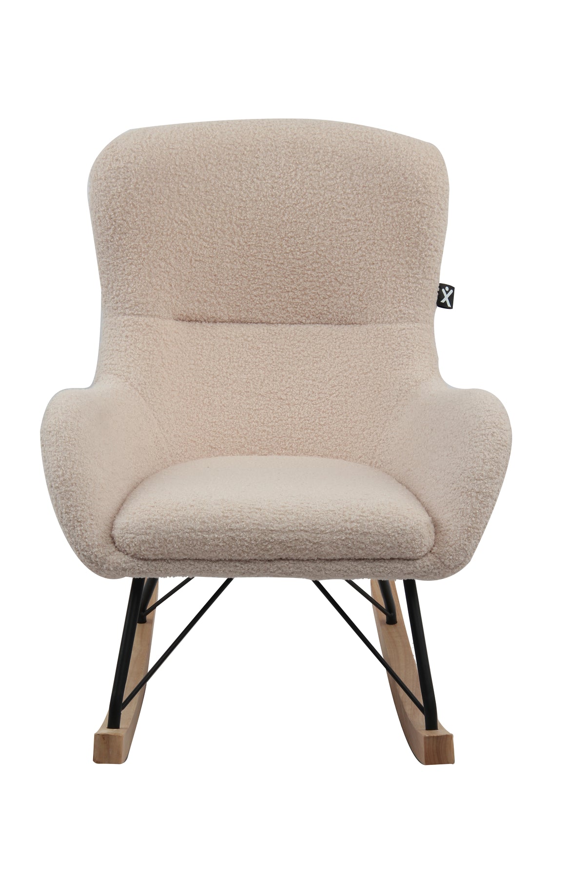 ROCKY ROCKING CHAIR MINI BOUCLÉ DAVIS BEIGE / Παιδική κουνιστή πολυθρόνα
