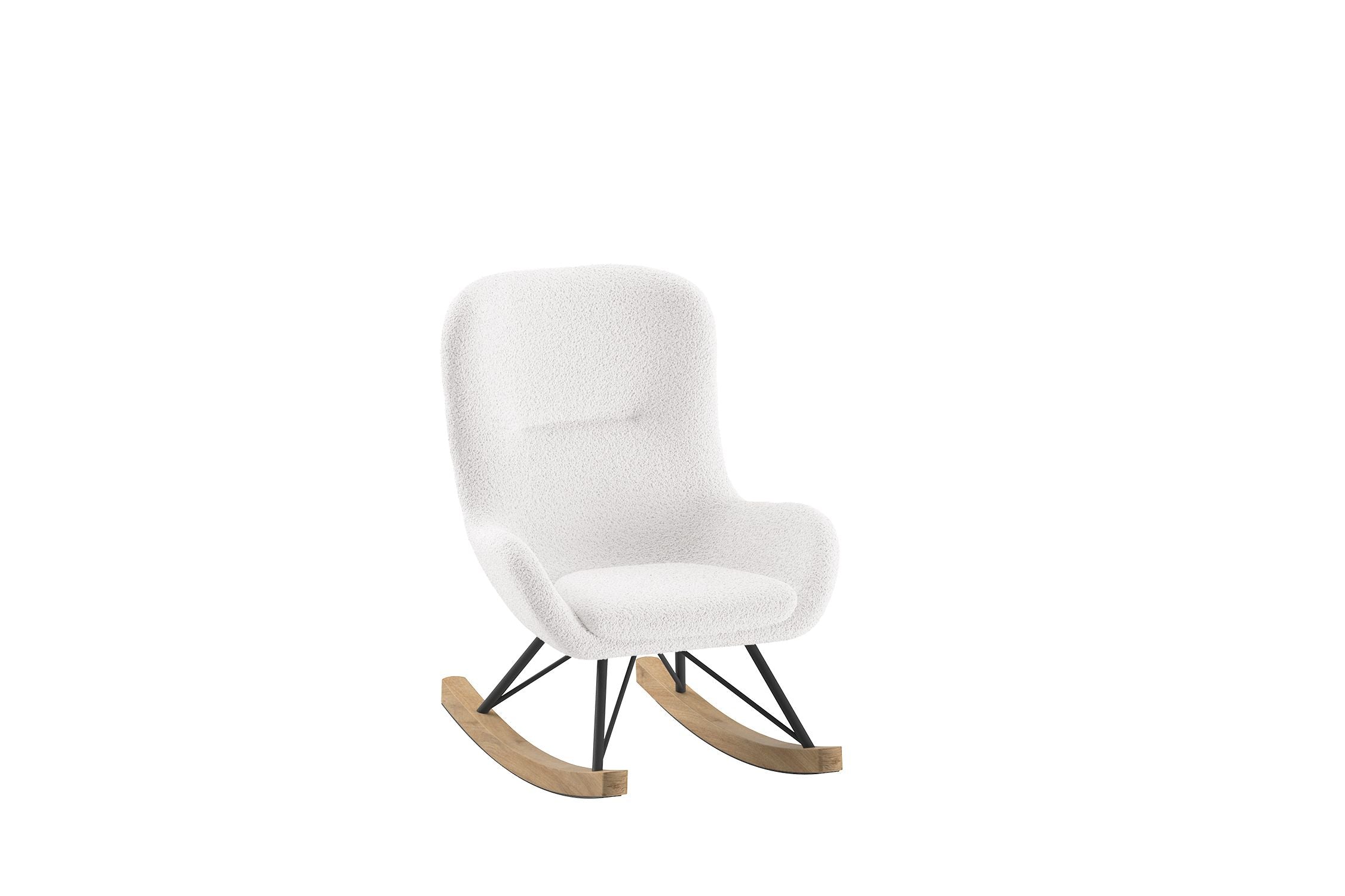ROCKY ROCKING CHAIR MINI BOUCLÉ ANTHRAZIT / Παιδική κουνιστή πολυθρόνα