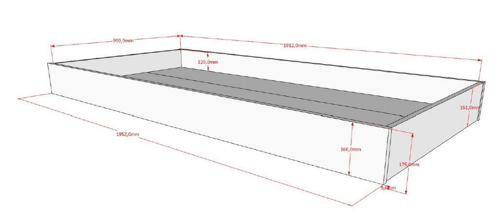 Seda Cabin Bed & second bed-drawer / Κρεβάτι οξιά με 2ο συρόμενο