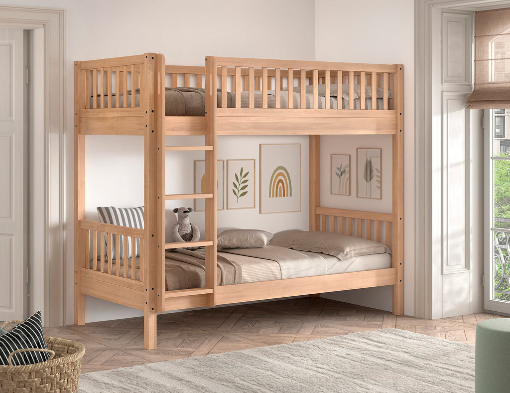 SEDA BUNK BED 90 x 200 cm BEECH NATURAL / Κουκέτα μασίφ οξιά