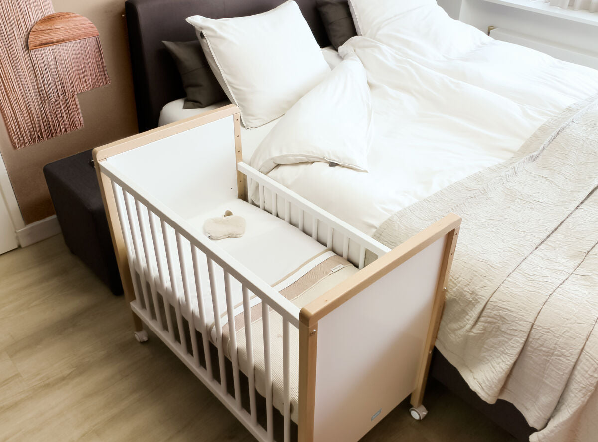 Co-sleeper 50x90 Flo White/Natural / Βρεφικό Κρεβατάκι 