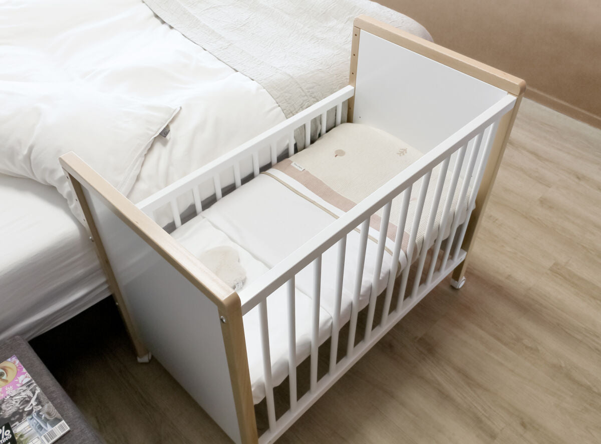 Co-sleeper 50x90 Flo White/Natural / Βρεφικό Κρεβατάκι 