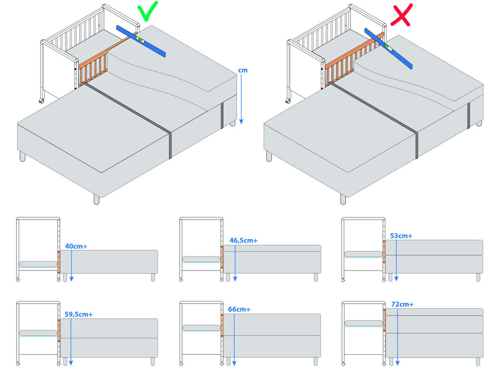 Co-sleeper 50x90 Flo White/Natural / Βρεφικό Κρεβατάκι 