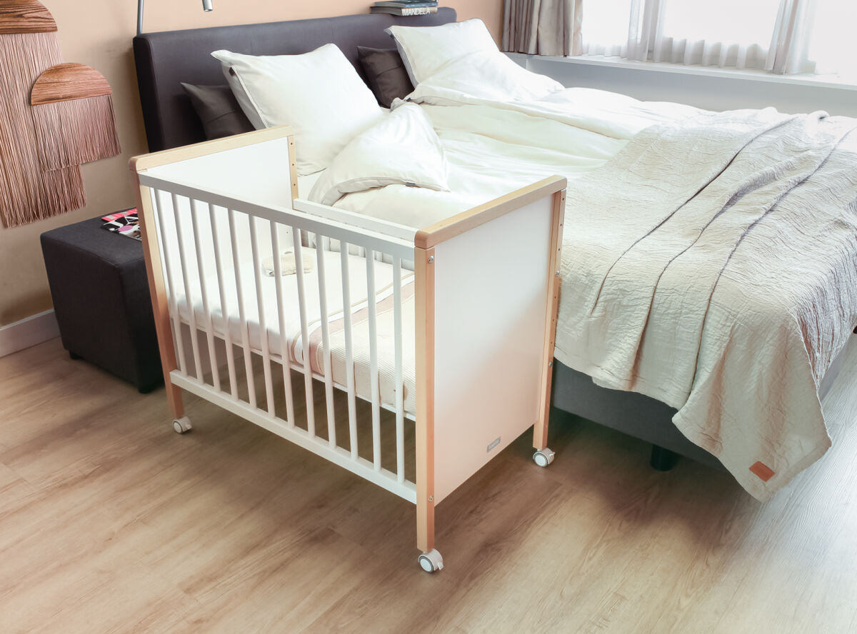 Co-sleeper 50x90 Flo White/Natural / Βρεφικό Κρεβατάκι 