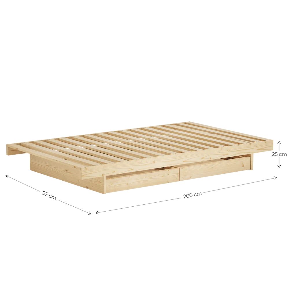 Kanso Bed / Ξύλινο κρεβάτι