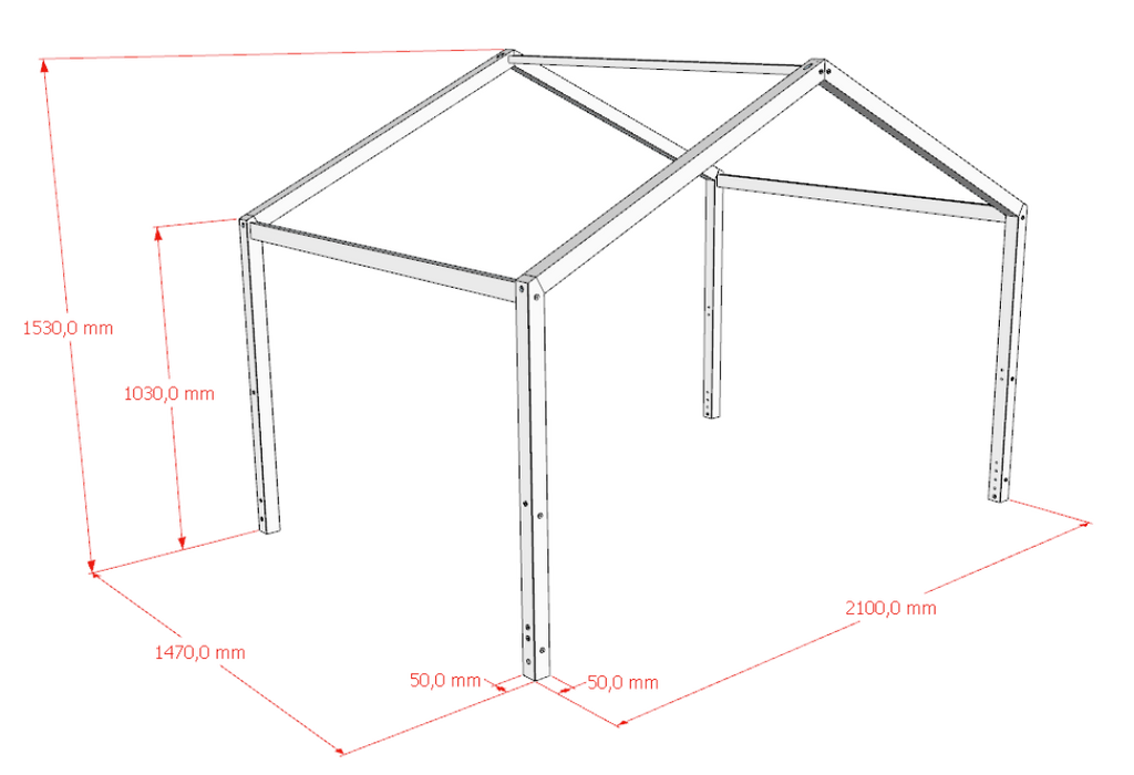 Dallas House 140 Vipack / Κρεβάτι-Σπιτάκι Montessori