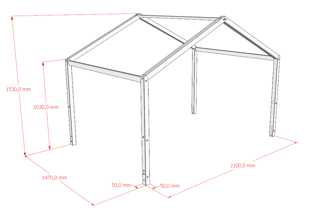 Dallas House 140 Vipack / Κρεβάτι-Σπιτάκι Montessori
