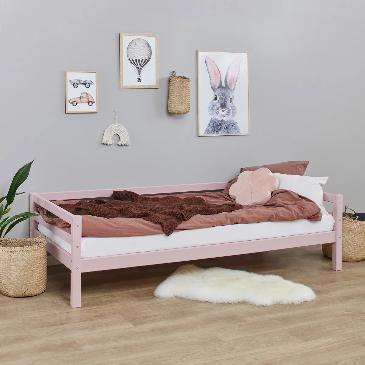 Hoppekids ECO Dream Toddler Bed / Μονό μασίφ κρεβάτι χρώμα 