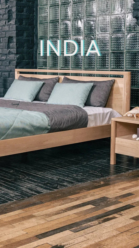 India bed / Μασίφ κρεβάτι οξιάς