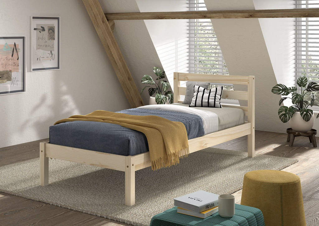 Pino Bed Vipack belgium / Μονό κρεβάτι μασίφ