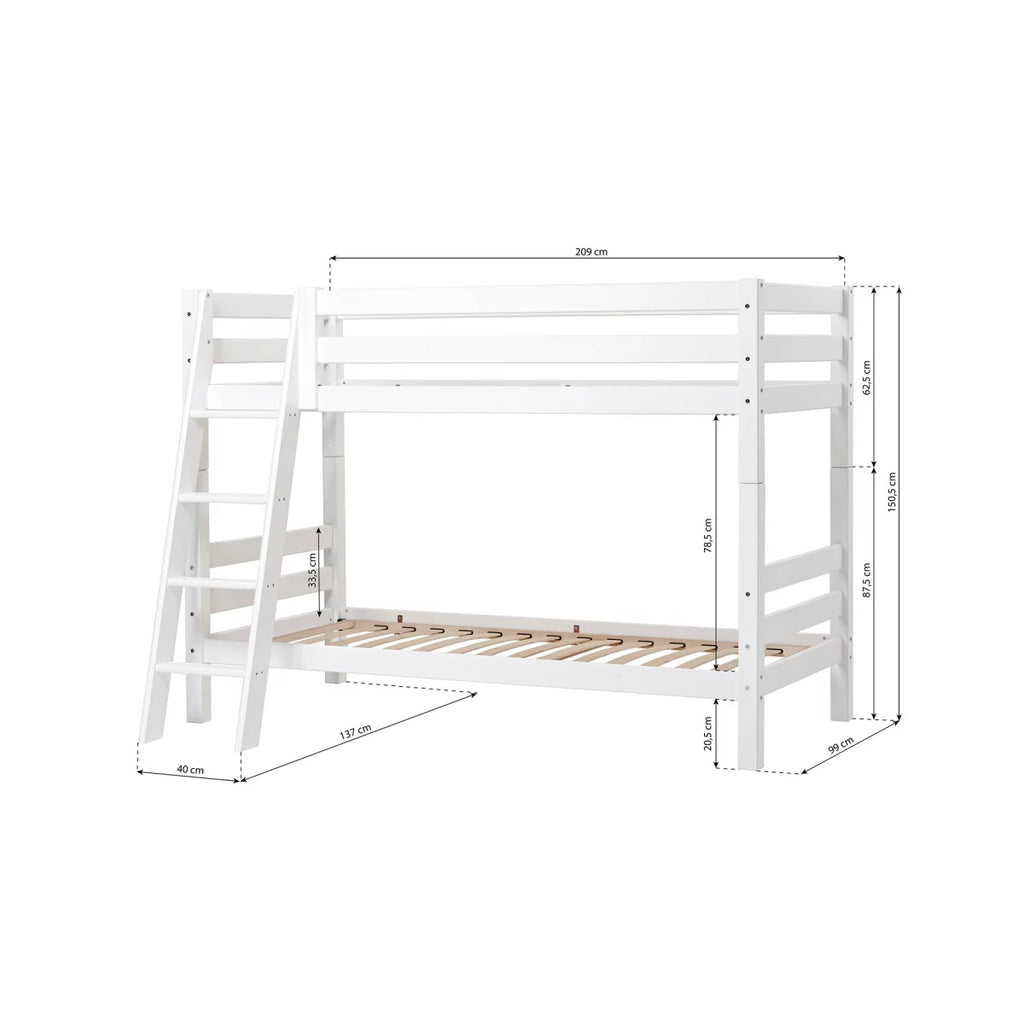 Hoppekids Eco Luxury Bunk Bed / Διπλή κουκέτα μειωμένου ύψους 